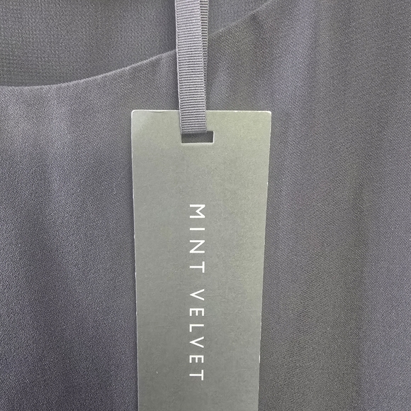 Mint Velvet Elegant Gray Sleeveless Layered Dress, Size 14, NWT - Picture 6 of 7